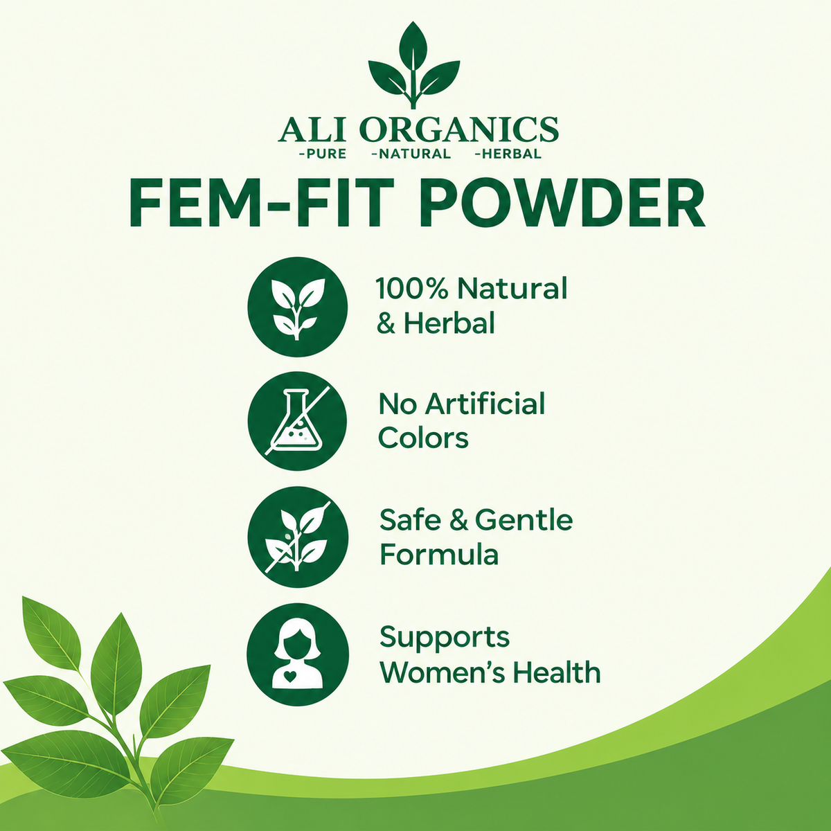 Ali Organics Fem-Fit Powder