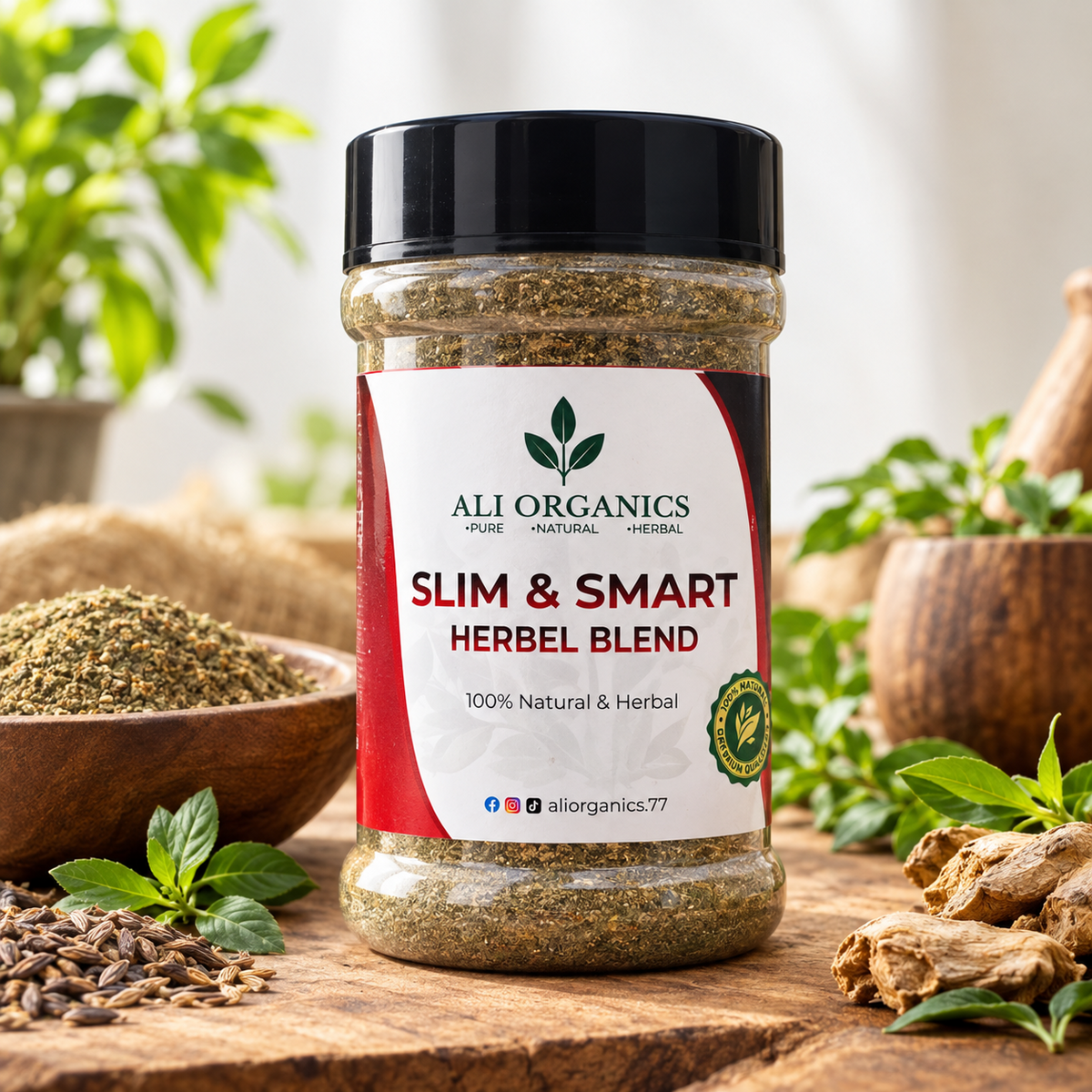 ALI ORGANICS Slim & Smart Herbal Blend